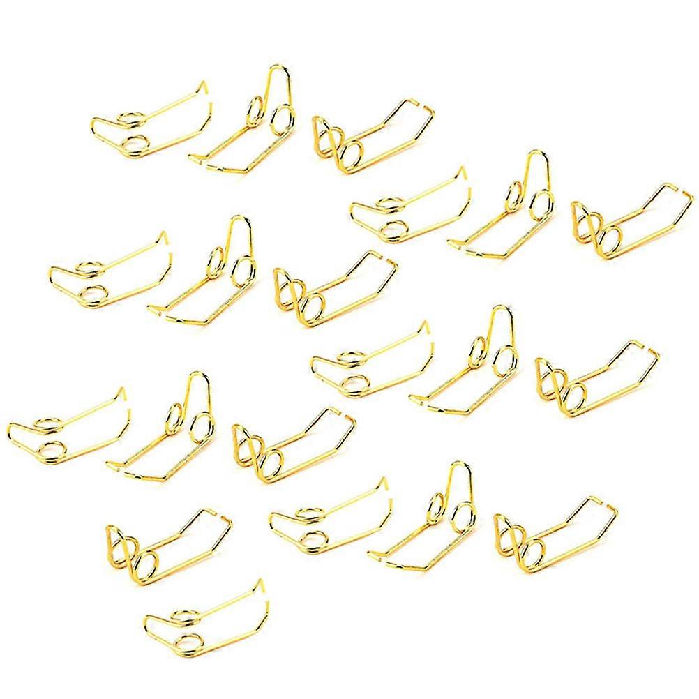 Instrument Parts And Accessories Water Key Spit Valve Spring Trumpet Repair Parts Golden 2.52X1.22CM Replacing Broken Parts 20Set