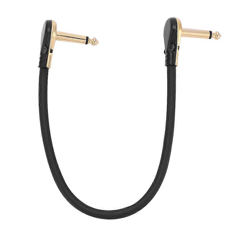 Durable 30cm Guitar Effect Pedal Board Patch Cable Cord 1/4" Flat Right Angle Plug