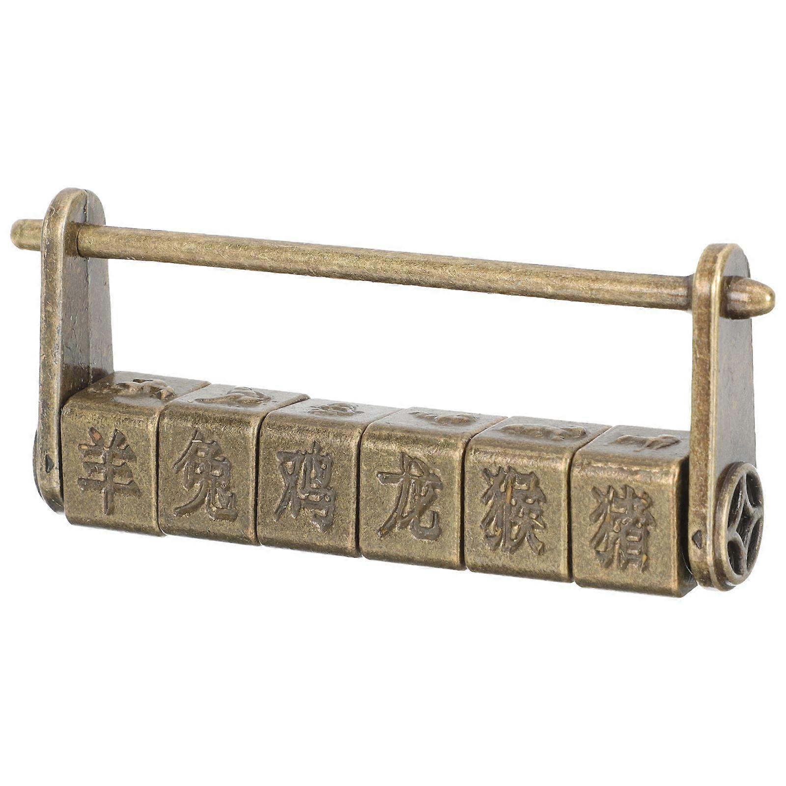 Antique Combination Lock Password Protection Security Lock for Cabinet Drawer