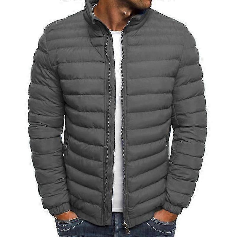 Men's padded outerwear - lightweight quilted bubble coat