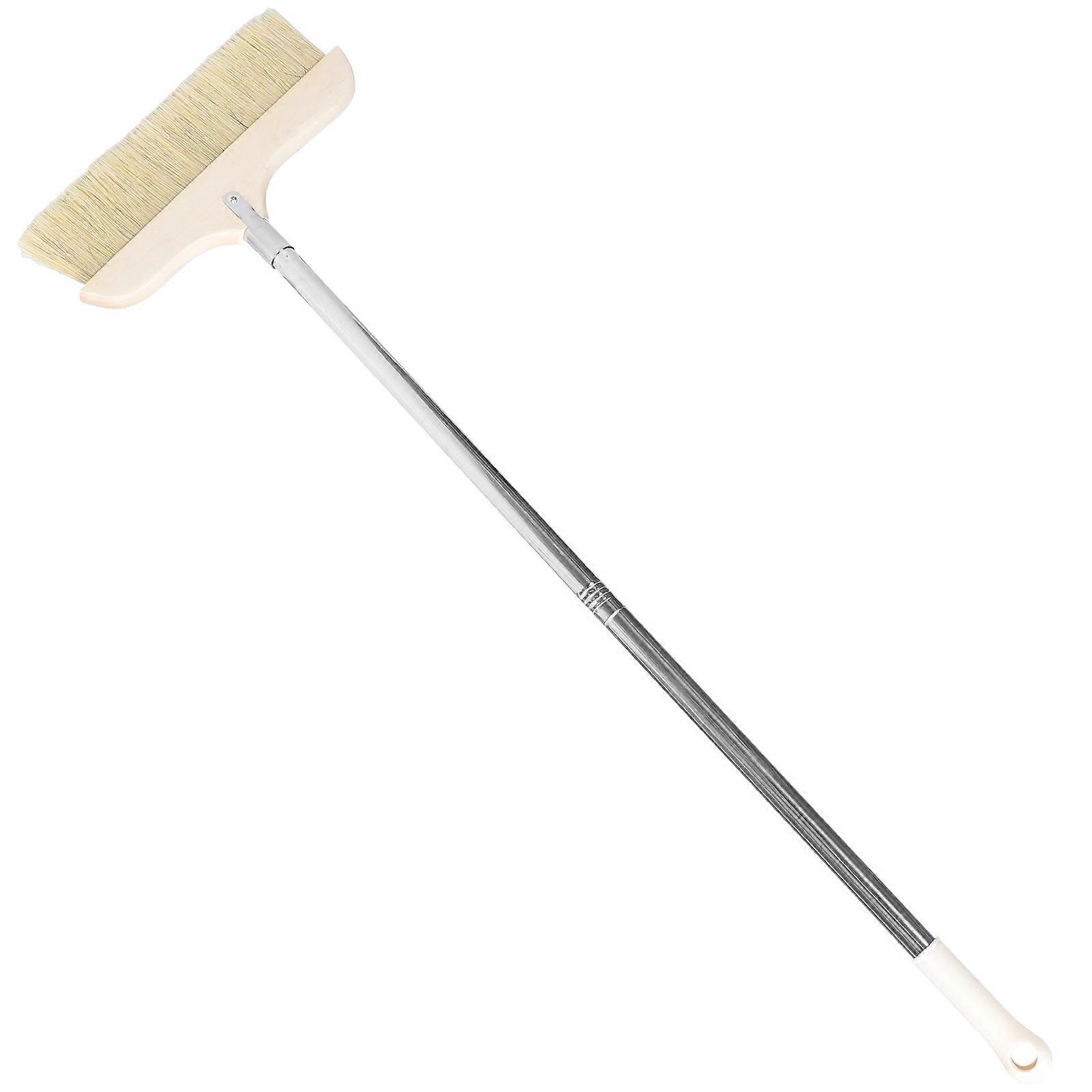 Collapsible Indoor Broom with Soft Bristles Lightweight Design for Home Cleaning Black 39.5 inch