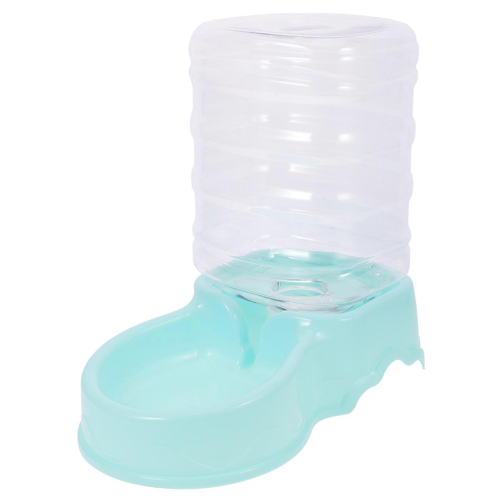 Pet Waterer Automatic Cat Water Dispenser Gravity Feeding Sky-Blue Home Use 1Set