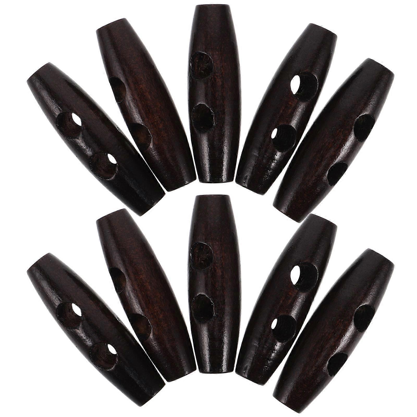 Wood Coat Replacement Buttons for Decoration 20Pcs Durable Horn Toggle Buttons