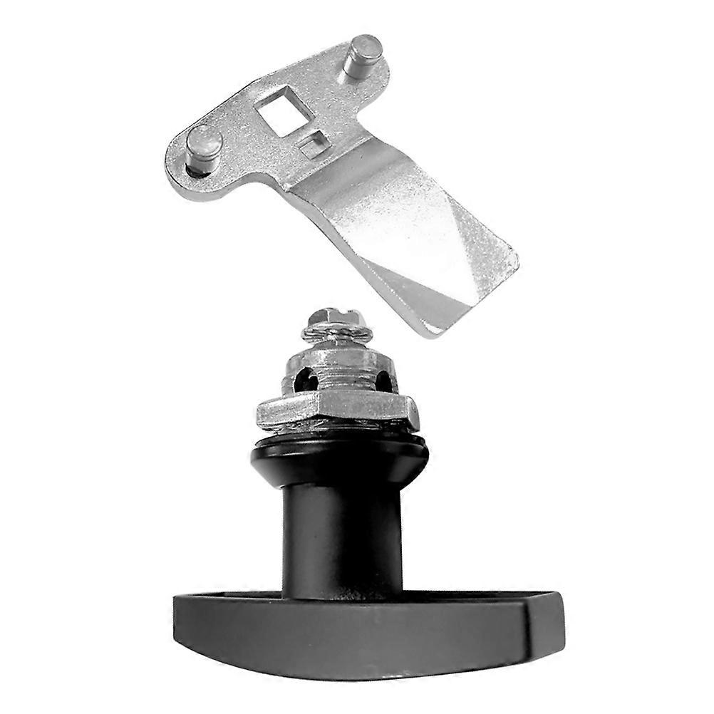 Cabinet Lock T-Handle Antitheft Mechanism Black Zinc Alloy RV Use Home Office 1Set