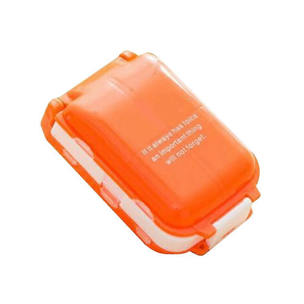 Portable Plastic Medicine Storage case with Double Compartments Design for Easy Organization White