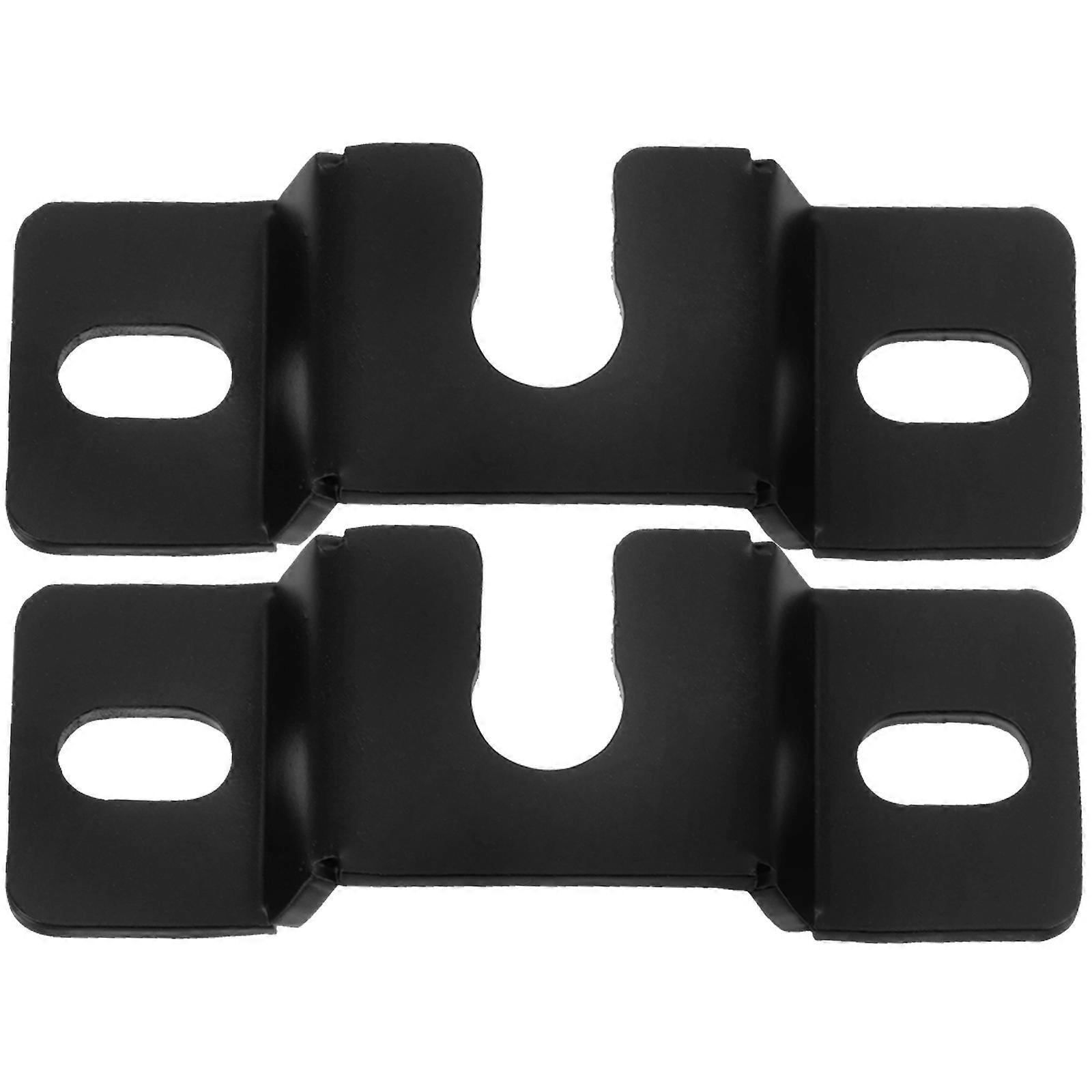 Metal Sound Bar Wall Mount Bracket for TV Stable Speaker Holder Support for Various Audio Systems, Sleek Black Design for Home Installation