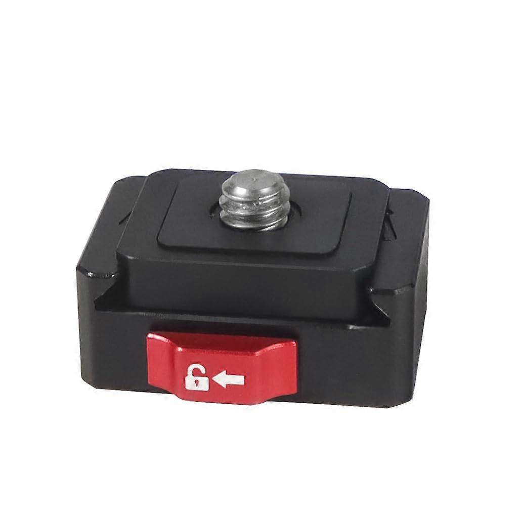 Camera Quick Release Plate 1/4 Inch Screw Anti Shake V Port Clamp Compatible HERO 12/13 Action Cams Tripod Combo E
