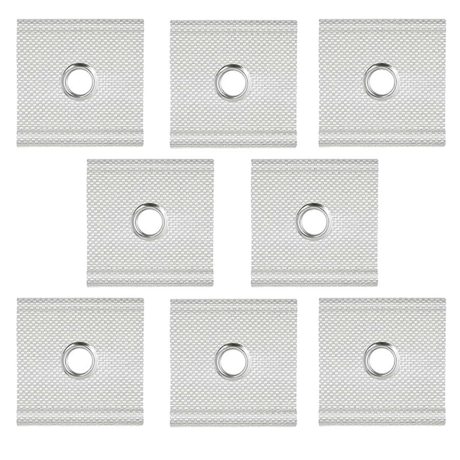 Auto Awning Keder Rail Eyelet Awning Installation Canopy Camping Hook Rail Awning Rail Stopper Keder Strip Awning Hook White, 8 Pieces.