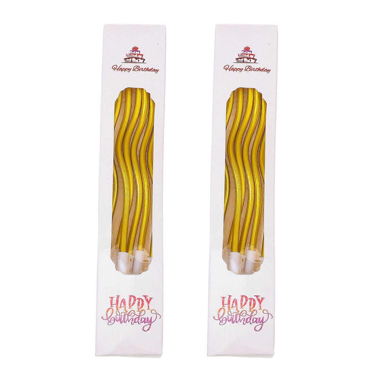 2 boîtes de bougies de gâteau d’anniversaire Bougies de dessert pratiques Bougies de gâteau de cuisson