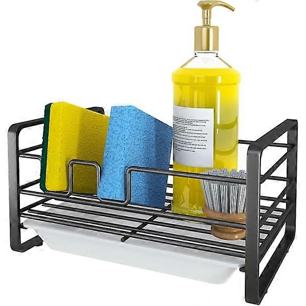 Black - Sponge Holder, Sponge Strainer with Removable Tray, Kitc