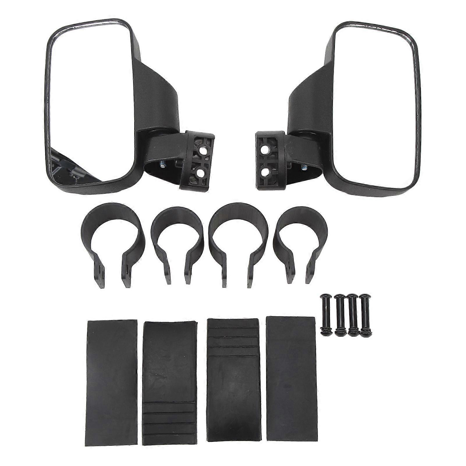 Roll bar rearview mirror kit for ATV UTV pair