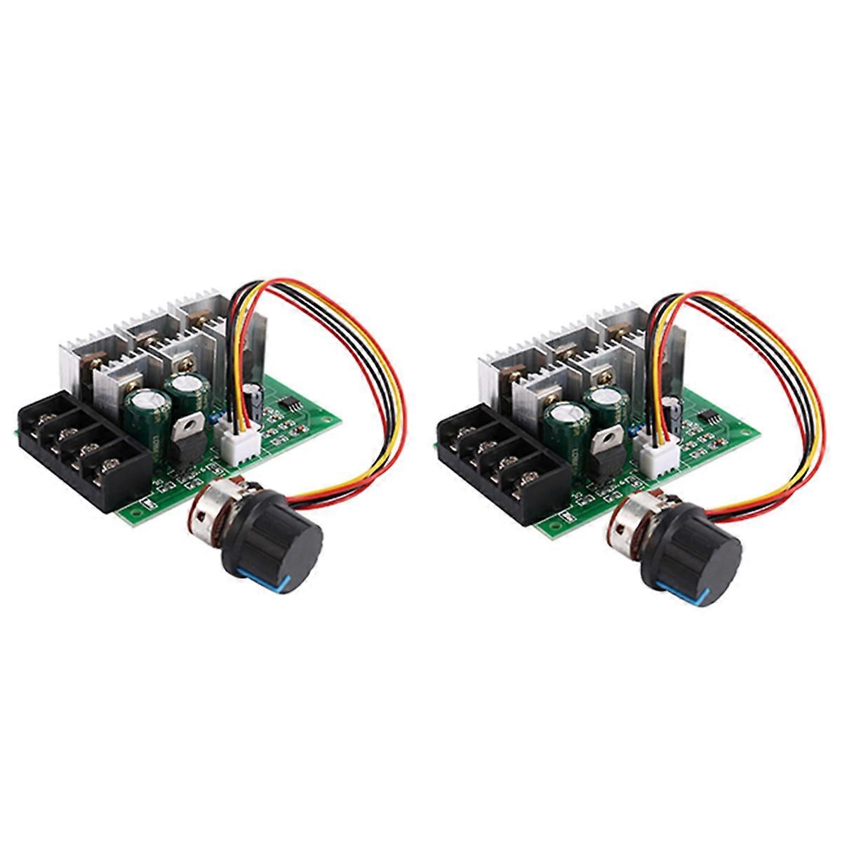2X DC9V-55V 9/12/24/36/48/55V 40A Motor Speed Controller ZW40 PWM Speed Control Regulator with Rever