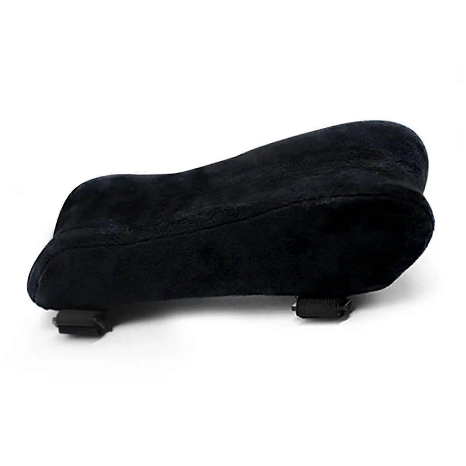 Armrest Cushion Memory Foam for Car and Home Office, Black Elbow Pillow with Supportive Core, Sofa Armrest Mat