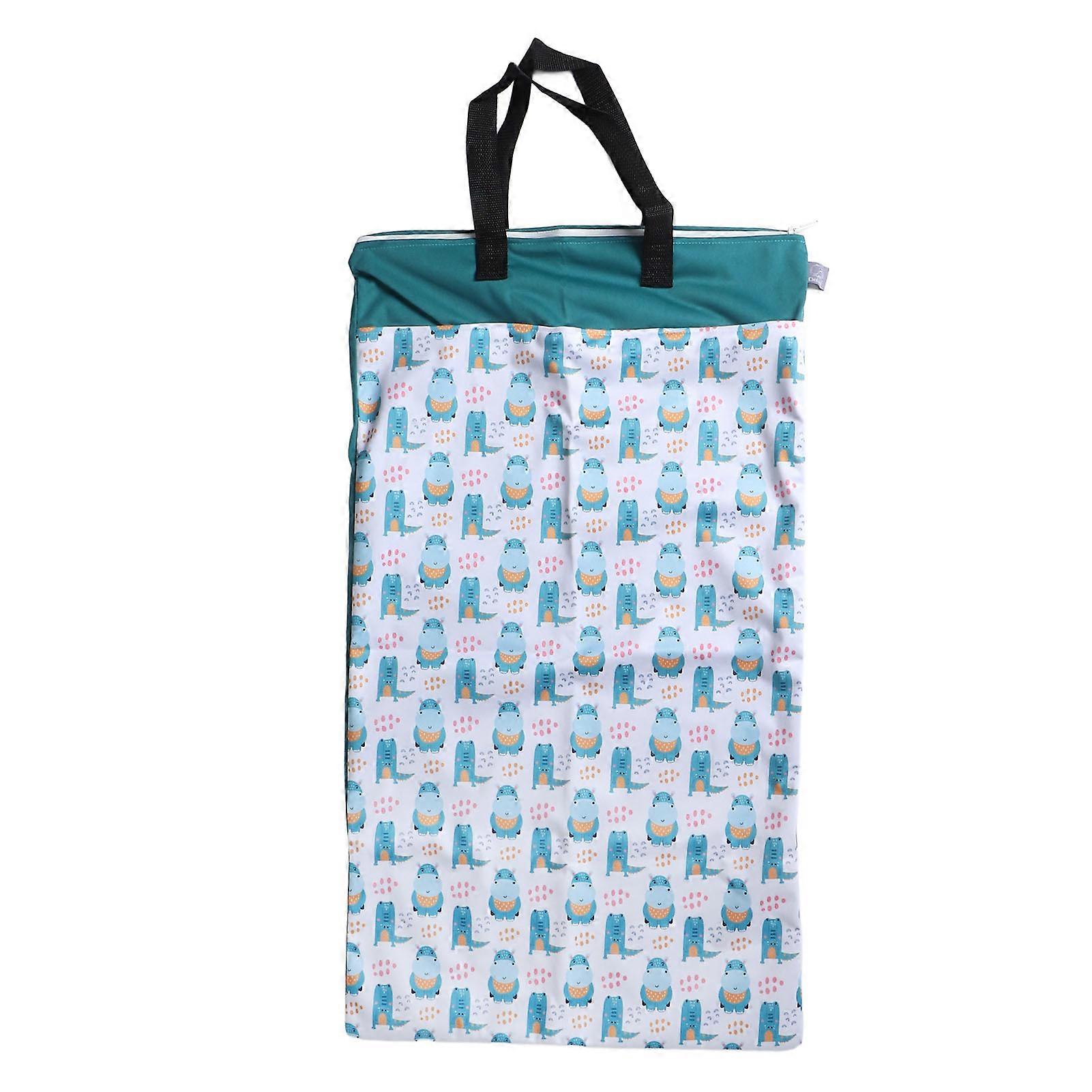 Diaper Storage Bag Multipurpose Dry Wet Two Purpose Oversized Large Capacity Waterproof Printing Storage BagES068-EF401