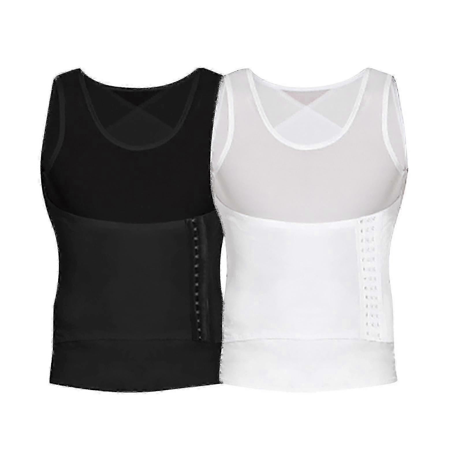 Waist Trainer Corset for Men with Adjustable Buckle for Chest and Belly Contouring Support