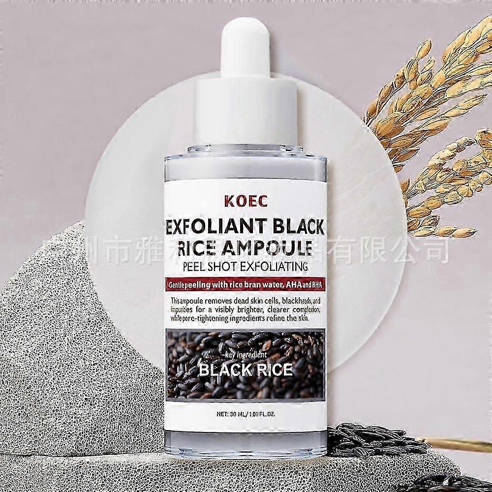 Peel Shot Glow Black Rice Peeling Ampoule, Απαλή Απολέπιση Προσώπου και Σώματος Scrub Dead Skin Cells, Αφαίρεση Μαύρων Στιγμάτων για όλους τους τύπους δέρματος 300ml