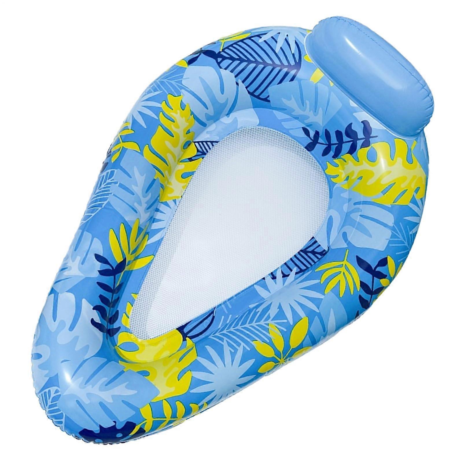 Inflatable Floating Island for Adults Inflatable Pool Lounge Mat, Hanging Hammock Floating Mat for Lake Swimming Outdoor Party Garden