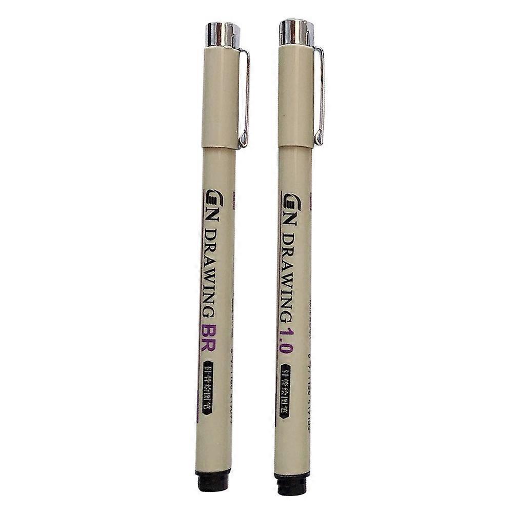 Fine Tip Drawing Pen Set For Students 2Pcs Multi Color Tool Ideal For Art Projects Writing Sketching