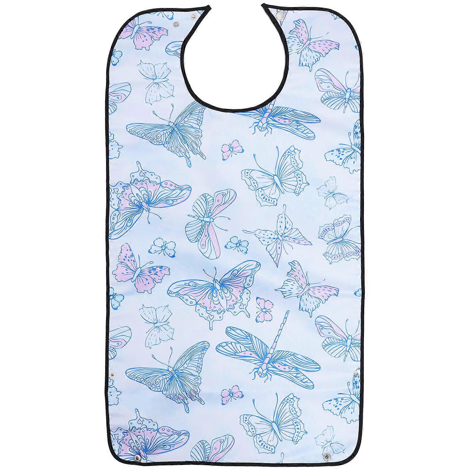 Reversible Apron 1Pcs Adult Disability Aid Eating Bib For Elderly And Convalescents In Lavender Color Practical Design With Waterproof Material
