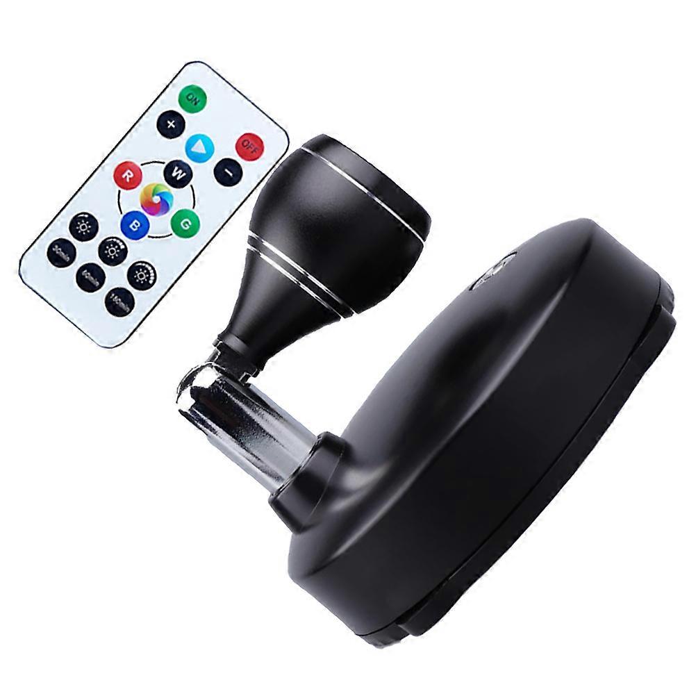 Remote Controlled Spotlight Black USB Charging Projection Lamp Compact For Adults Home Decoration 1 Set