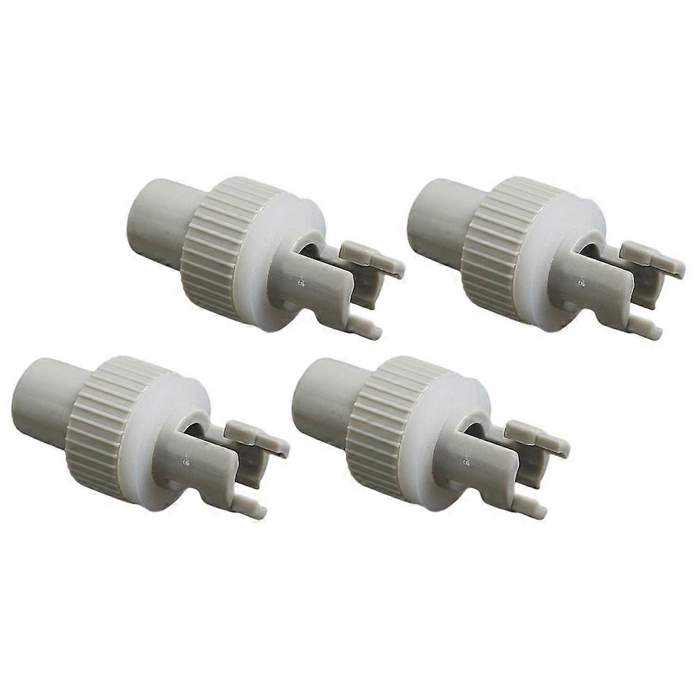 Kayak Air Nozzle Adapters for Inflating 4 Pieces PVC White Lightweight and Durable