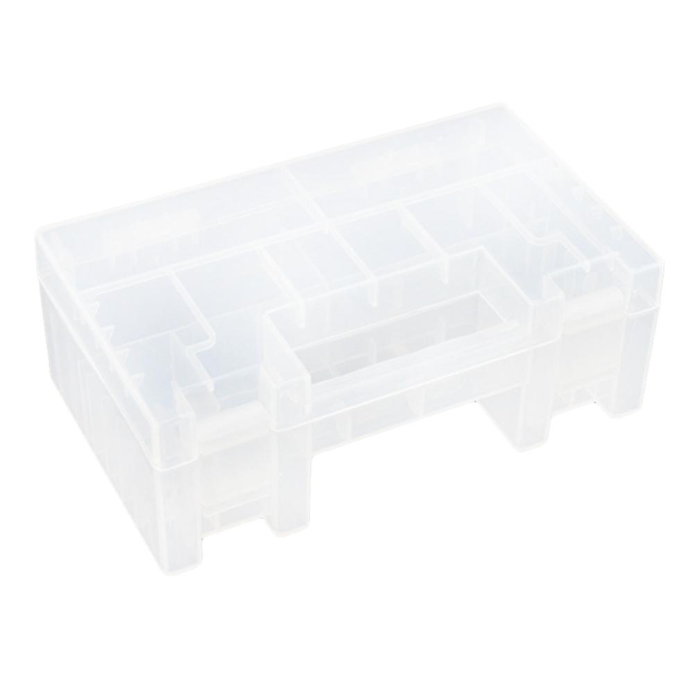 Compact Clear Battery Holder Container 15 X 8.7 X 5.5 Cm Great For Organizing Batteries Safely During Travel 1Pcs