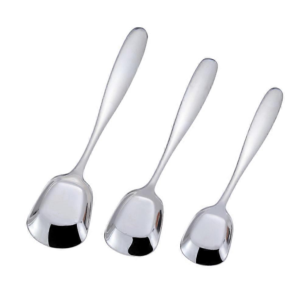 Ice Cream Spoon Flat Bottom Design Kids Size Suitable For Restaurants And Catering 3Pcs