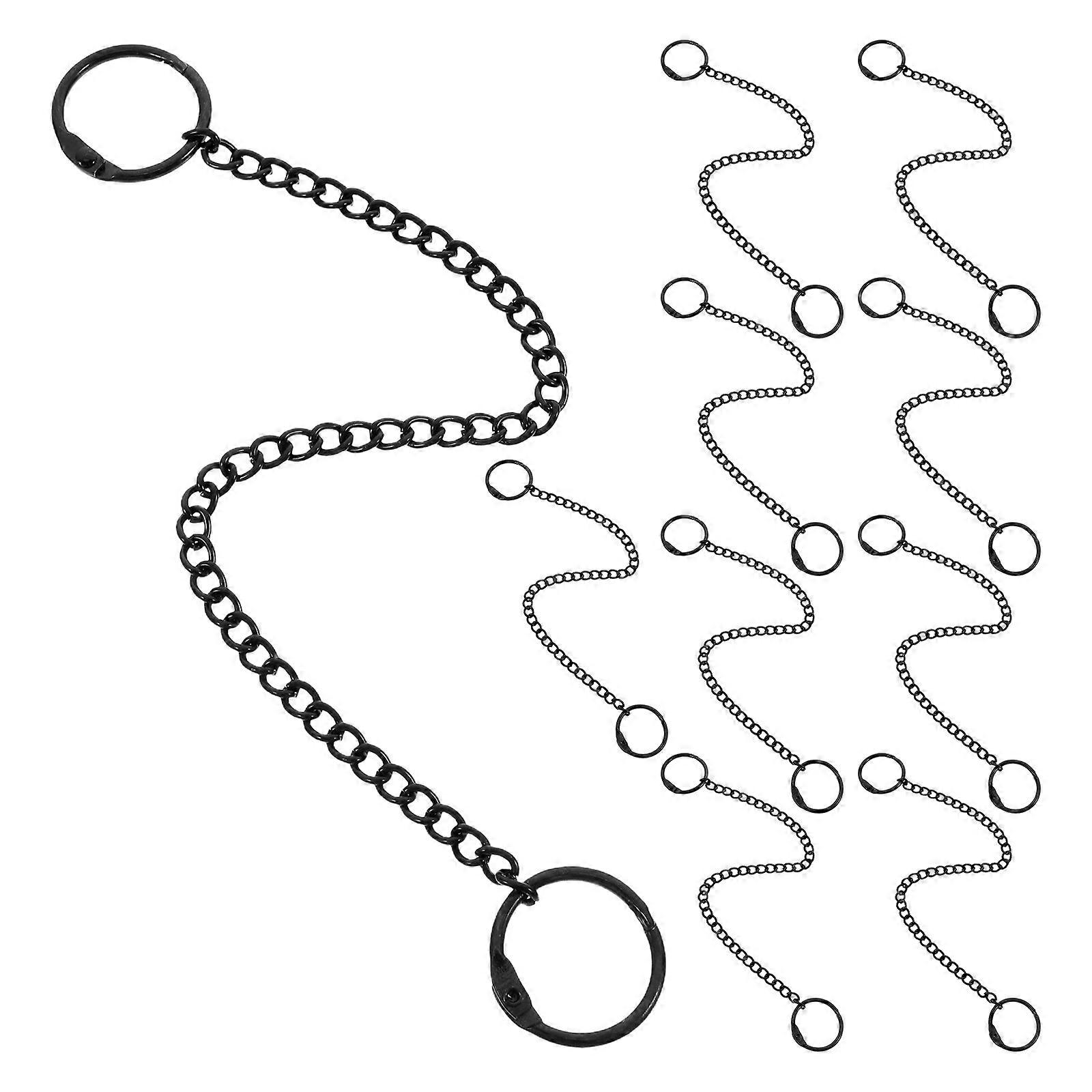 10Pcs Heavy Duty Chain With Snap Clips Crafted From Stainless Steel For Indoor And Outdoor Display Use