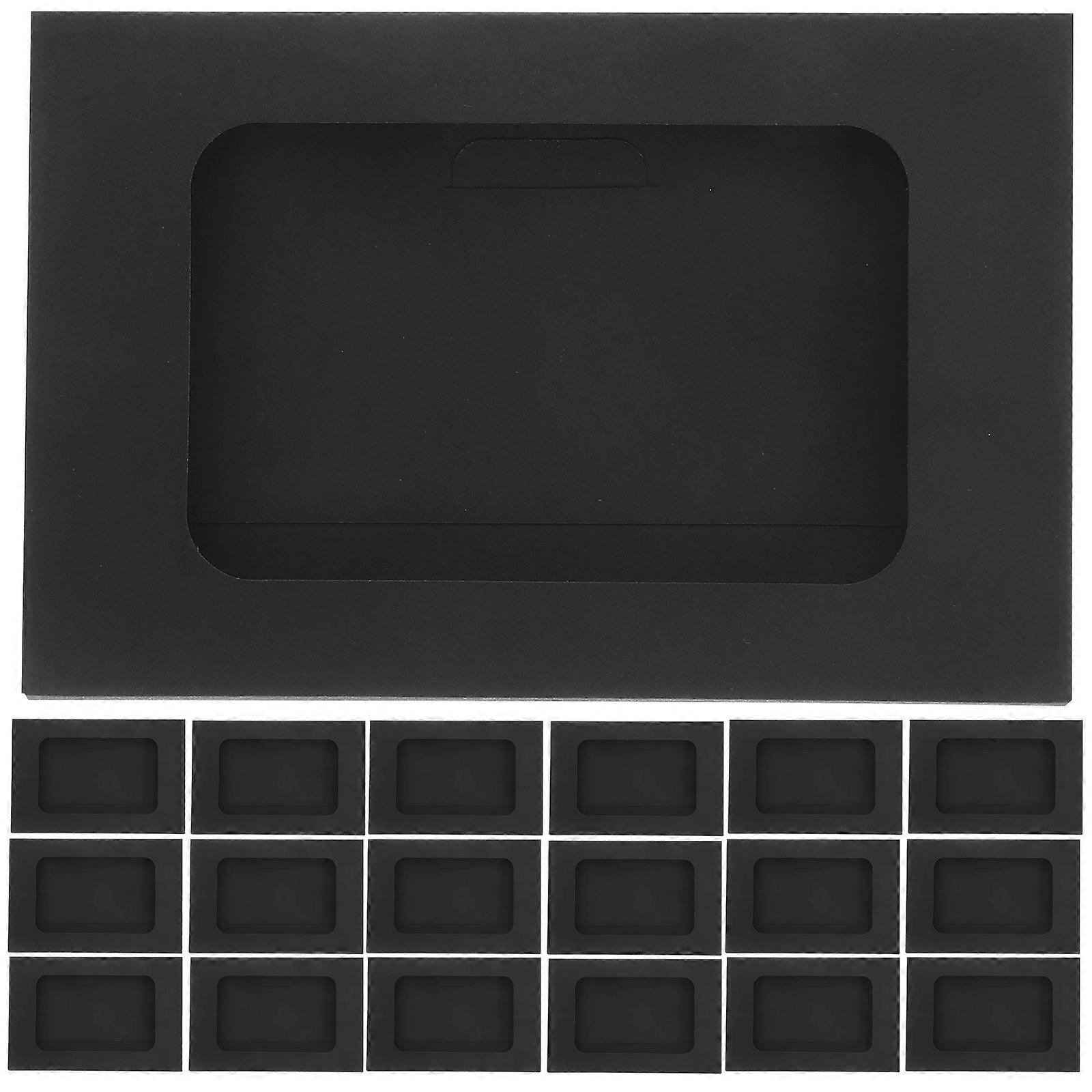30pcs Black Envelopes for Invitations with Window Small Envelopes for Graduation Baby Shower Wedding and Cards