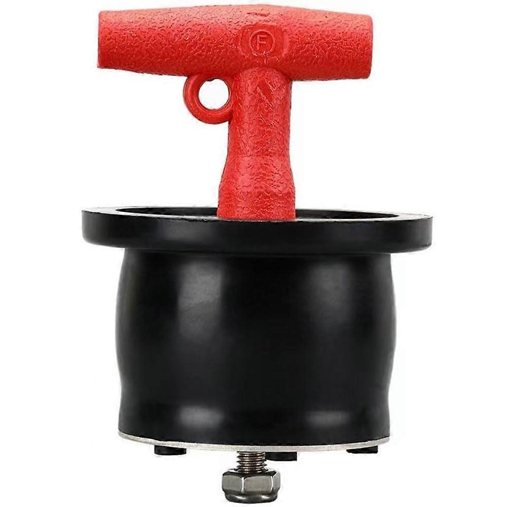 Boat Drain Plug T-Handle Rubber Expansion Scupper Plug Twist-Turn Sealing Plug for 38-44mm Pipe