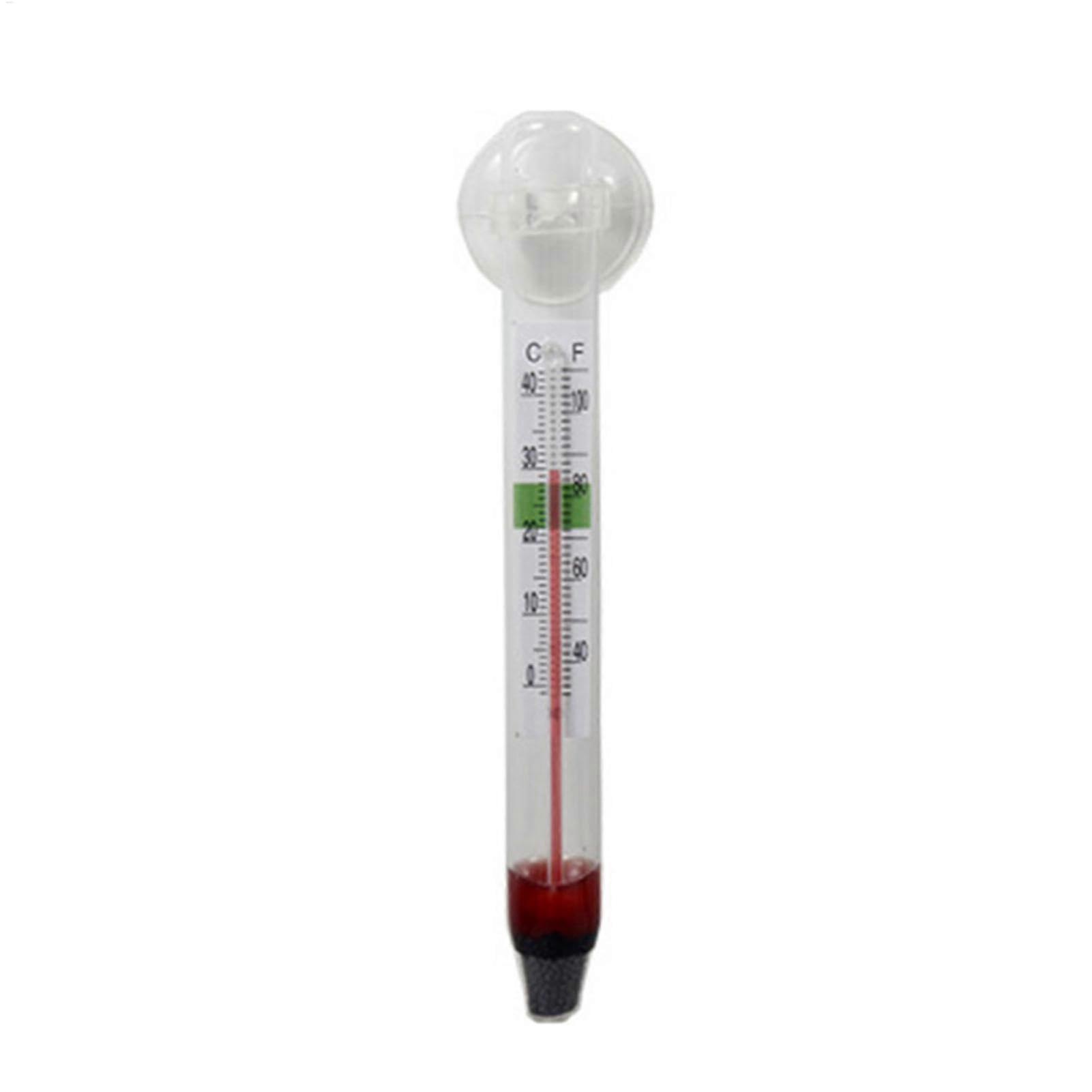 Aquarium Thermometer with Suction Cup, Floating Temperature Meter for Freshwater and Saltwater Aquariums and Turtles