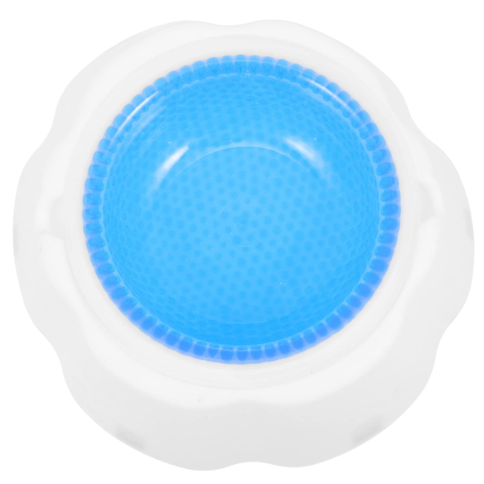 Cooling Dog Bowl with Stable Base, Non-Slip Multifunctional Frosty Bowl for Pets, Easy to Clean Food and Water Dish for Cats