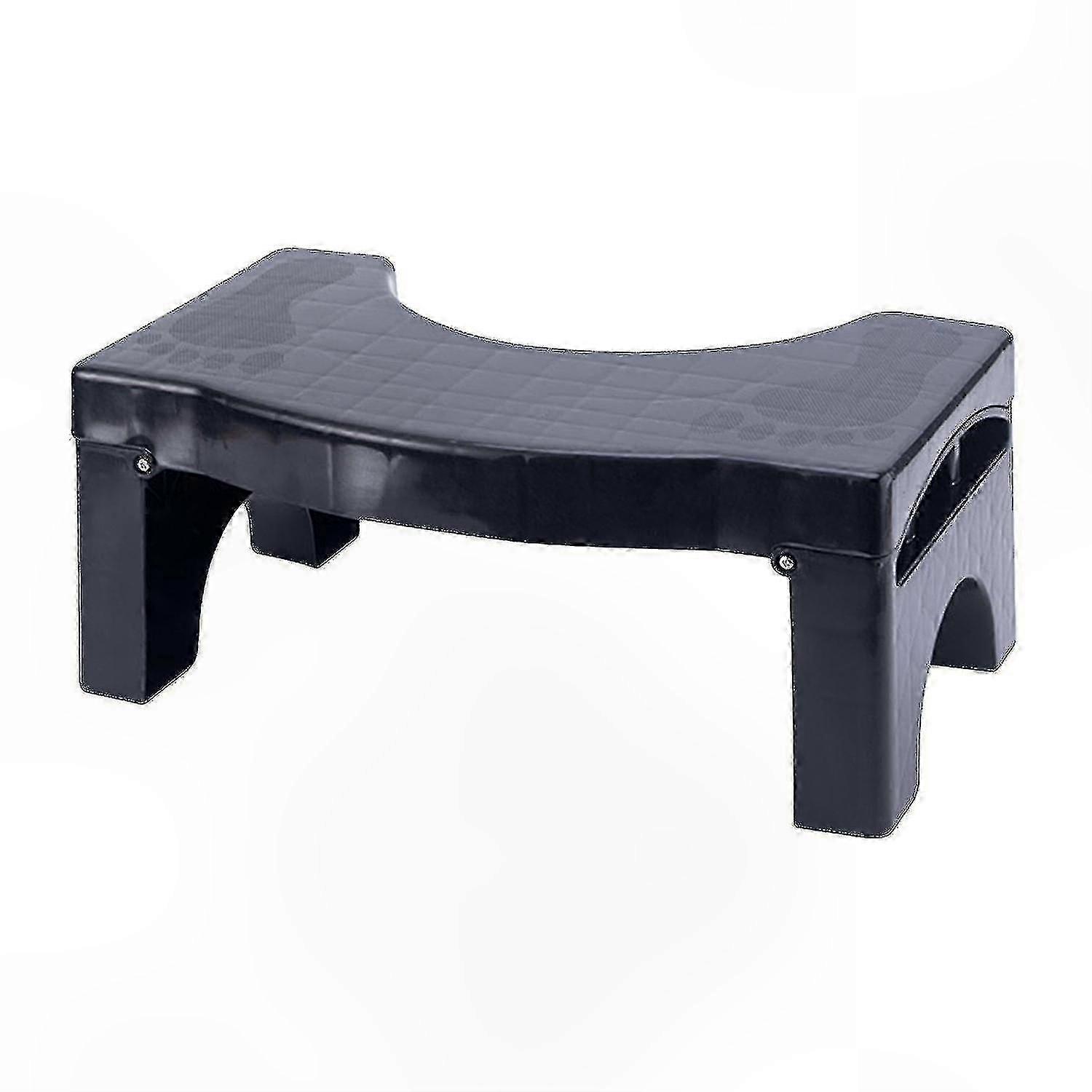 Adjustable Folding Toilet Stool for Improved Sitting Posture and Comfort in Bathroom Settings