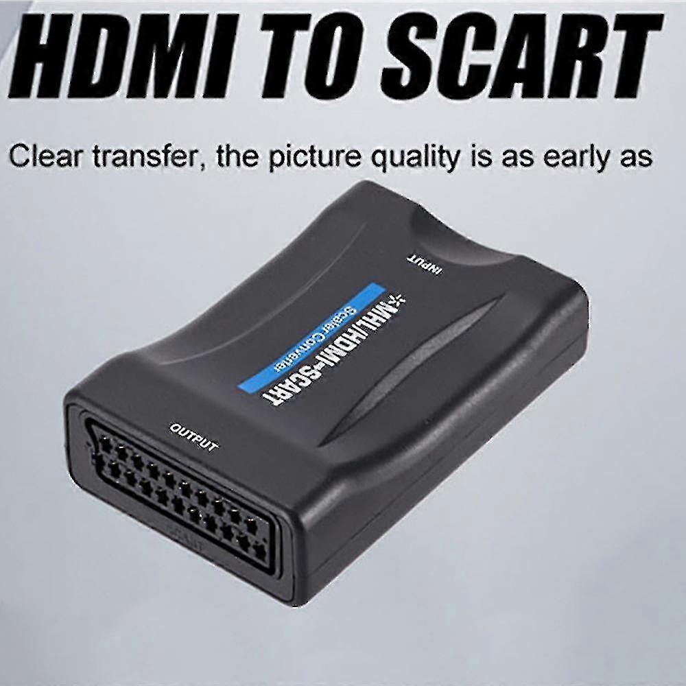 ממיר HDMI ל-SCART 1080p למתאם וידאו ושמע HD