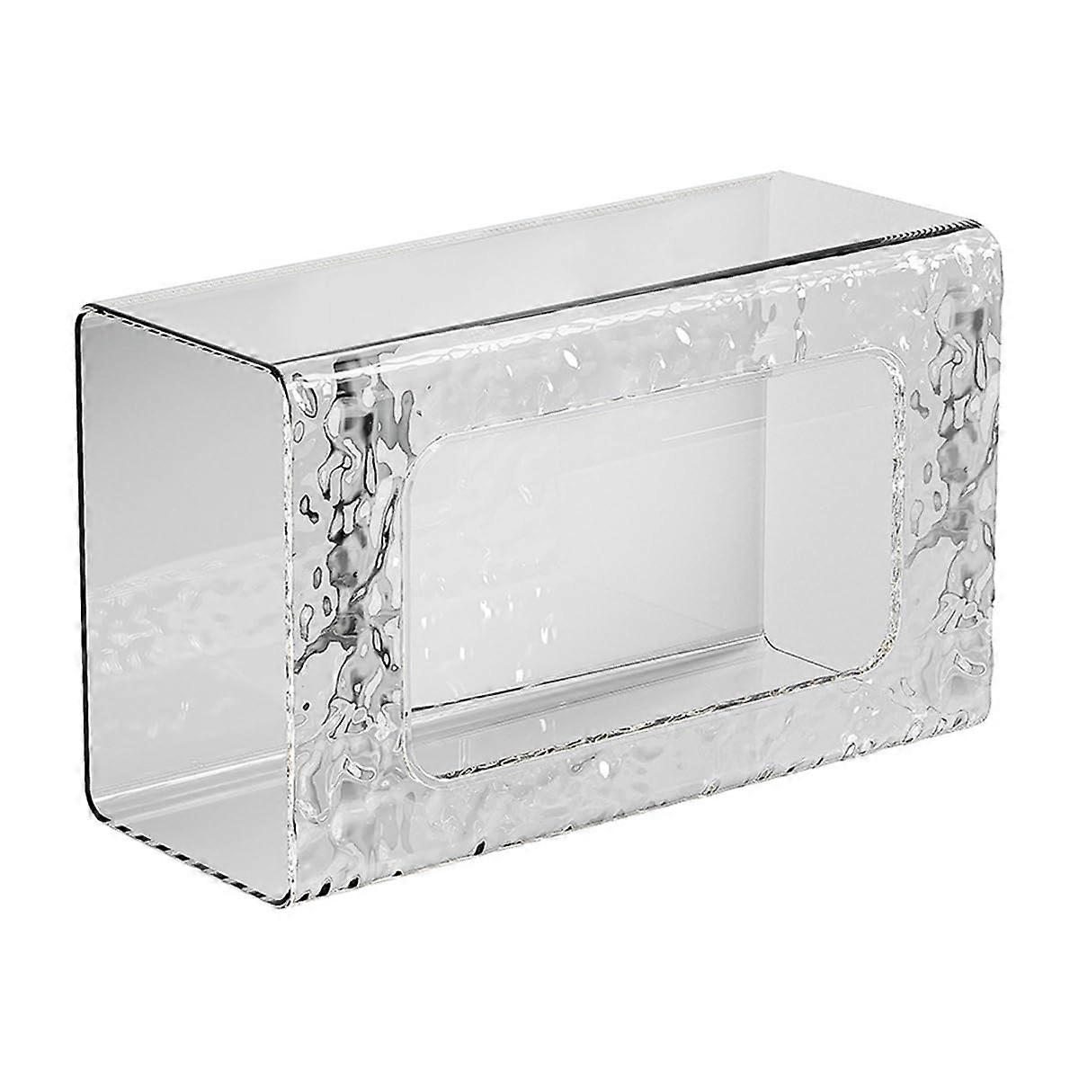 Bathroom Wet Wipes Holder Wall Mounted Clear Storage Box Refillable Large Capacity Wipes Dispenser Easy Access Container
