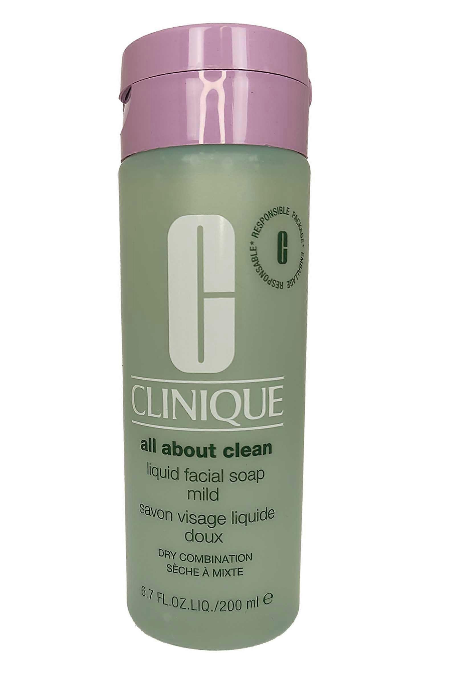All About Clean Clinique Liquid Facial Soap 200ml Mild/Dry/Comb