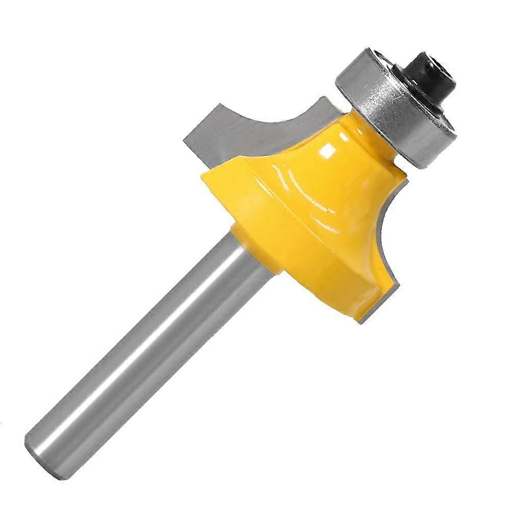 Corner Round Over Router Bit With Bearing, 1/4 Inch Shank, Carbide, Radius R6.35, Woodworking Tool