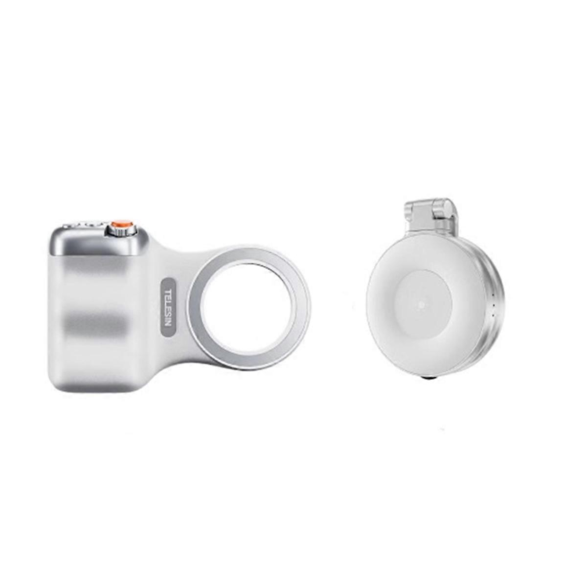 Magnetic Phone Camera Hand Grip Phone Holder Aid Remote Control Handle with Fill Light for Smartphone