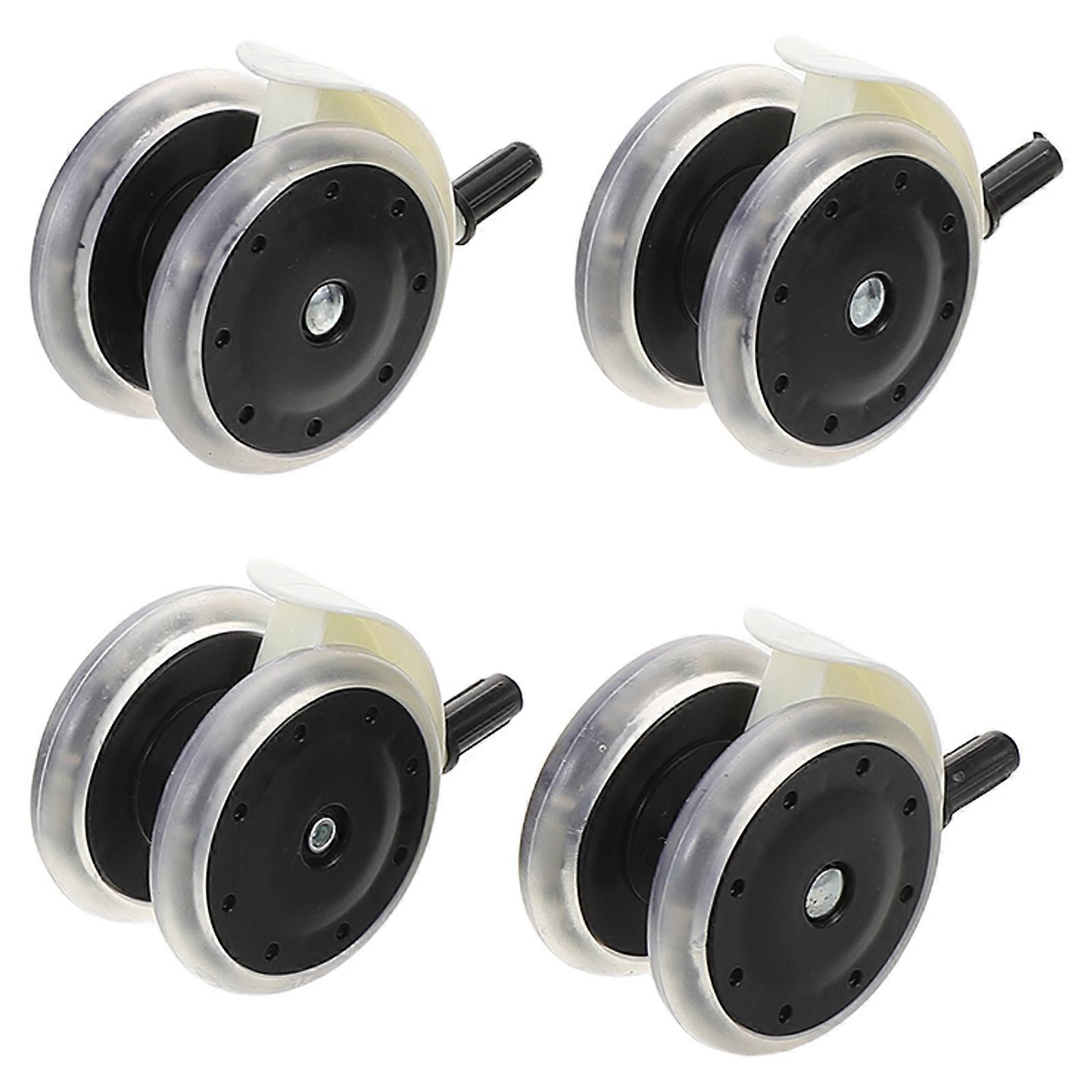 4pcs Silent Swivel Casters for Effortless Steering, Detachable & Durable, Compatible with Various Models for Smooth Mobility