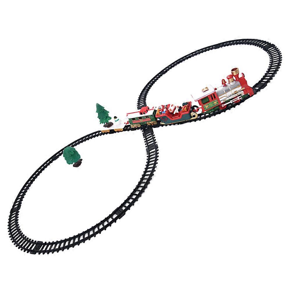 Durable Plastic Christmas Train Toy with Track for Playing Assorted Color Educational Gift