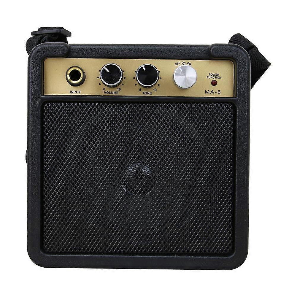Mini Guitar Amplifier Portable Guitar Amp Speaker 5W Lowpower Consumption with Back Clip Musical Instrument Accessories Ref: 3336