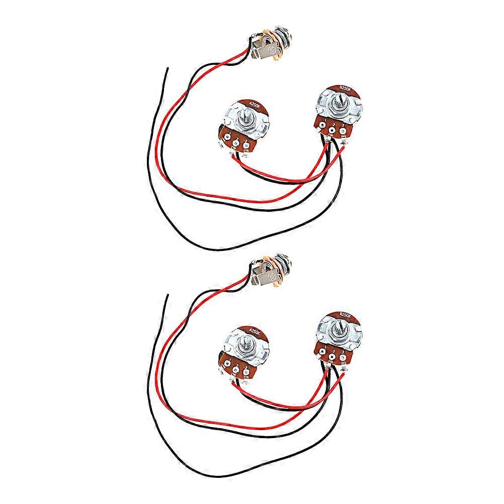 Bass Wiring Harness Kit for Electric Guitar and Bass High Precision Repair Kit with Durable, Wear Resistant Accessories for Upgrades and Repairs