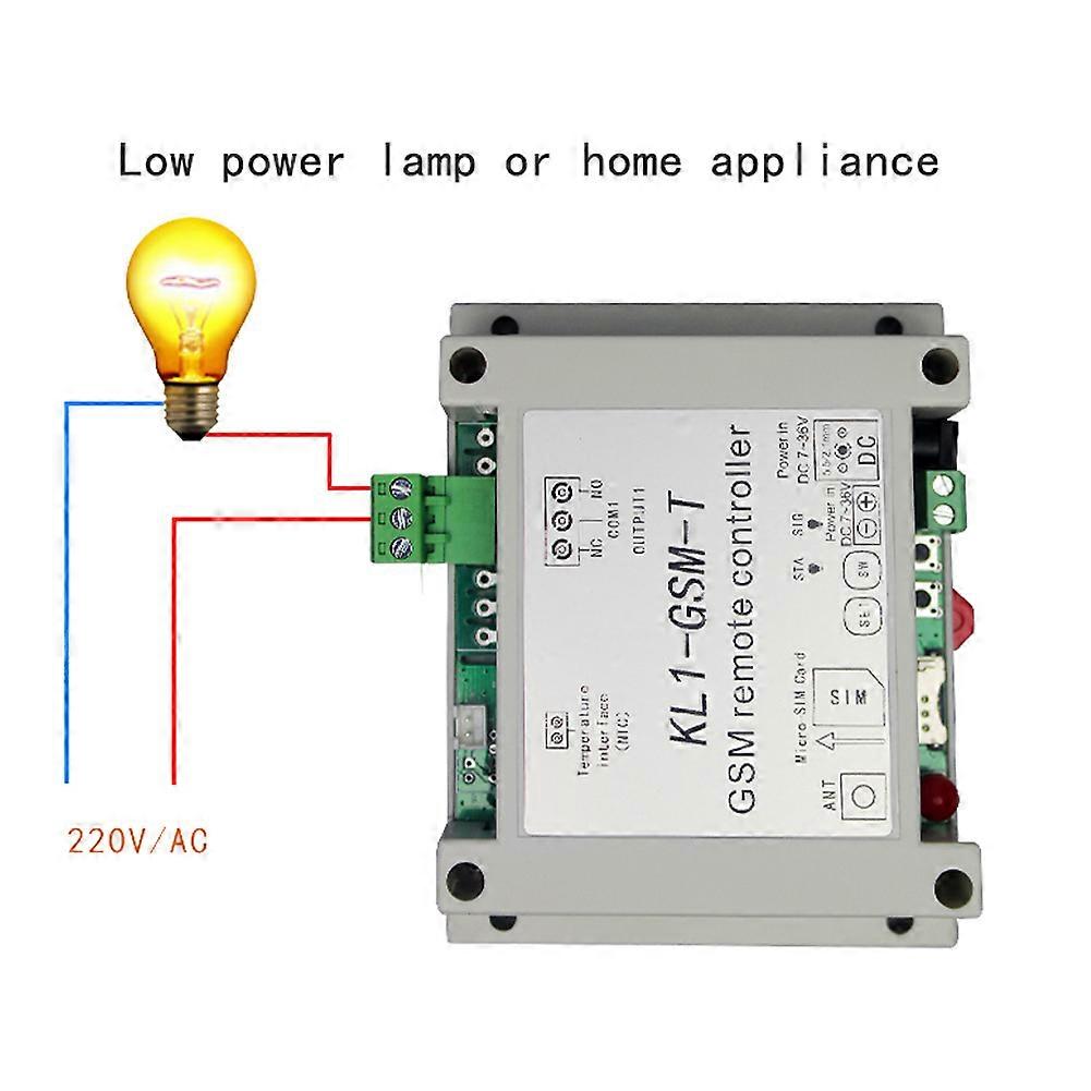 7-36V GSM Temperature Controller Sensor, 118x92x42mm, DC12V
