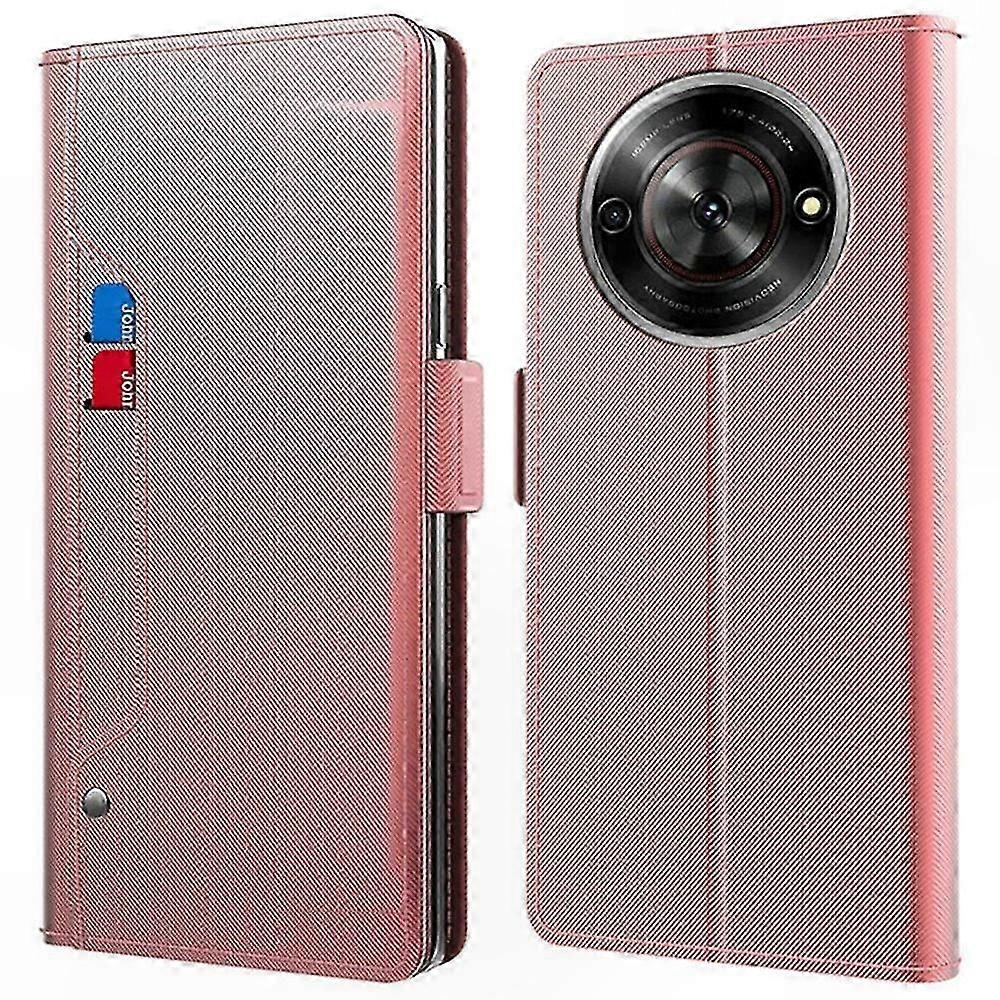 PU Leather Phone Case with Stand Function, Card Holder and Mirror for Smartphone