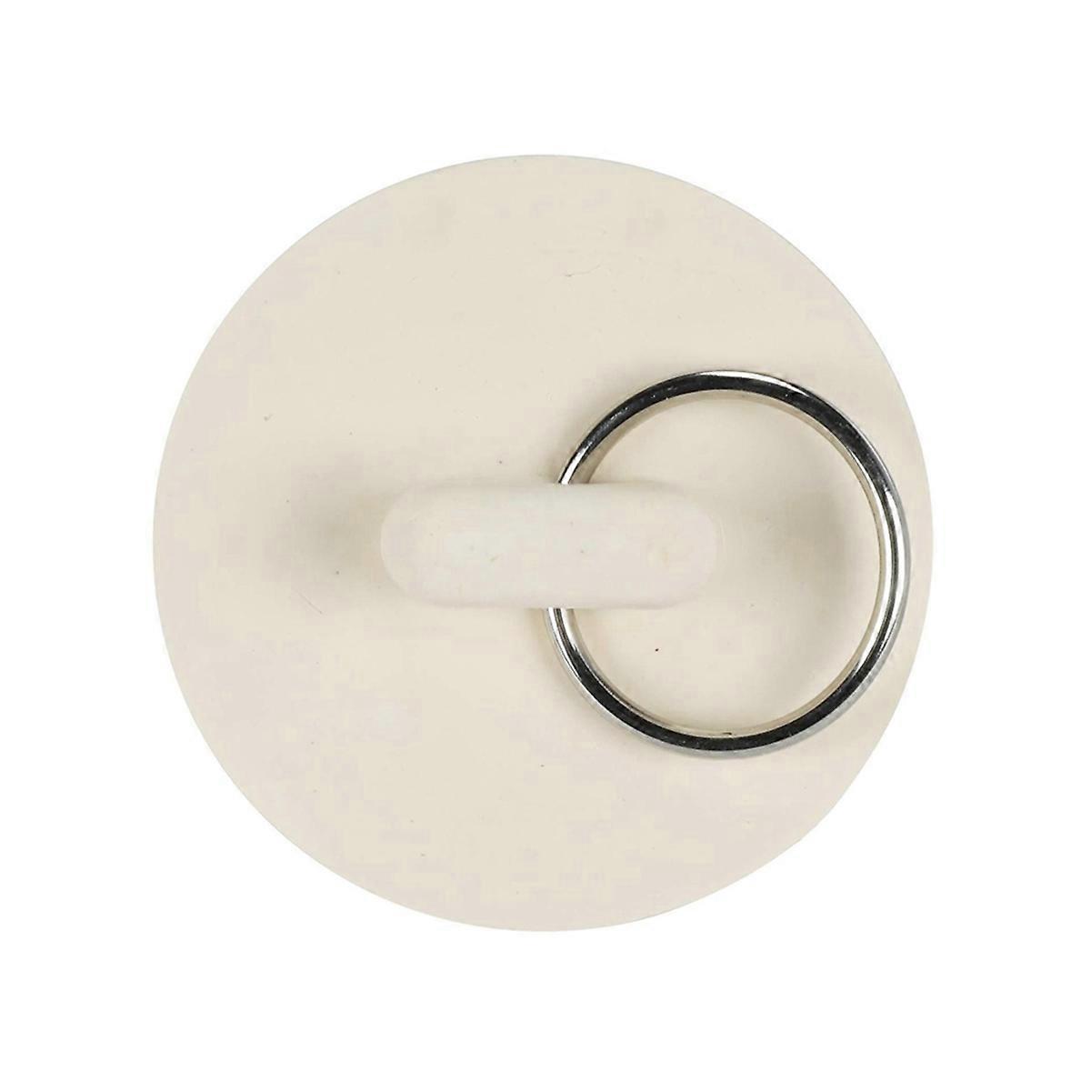 1 3/4in White Rubber Wash Basin Bathtub Plug Sink Plug Drain Pipe Plug Sink Plug Water Plug