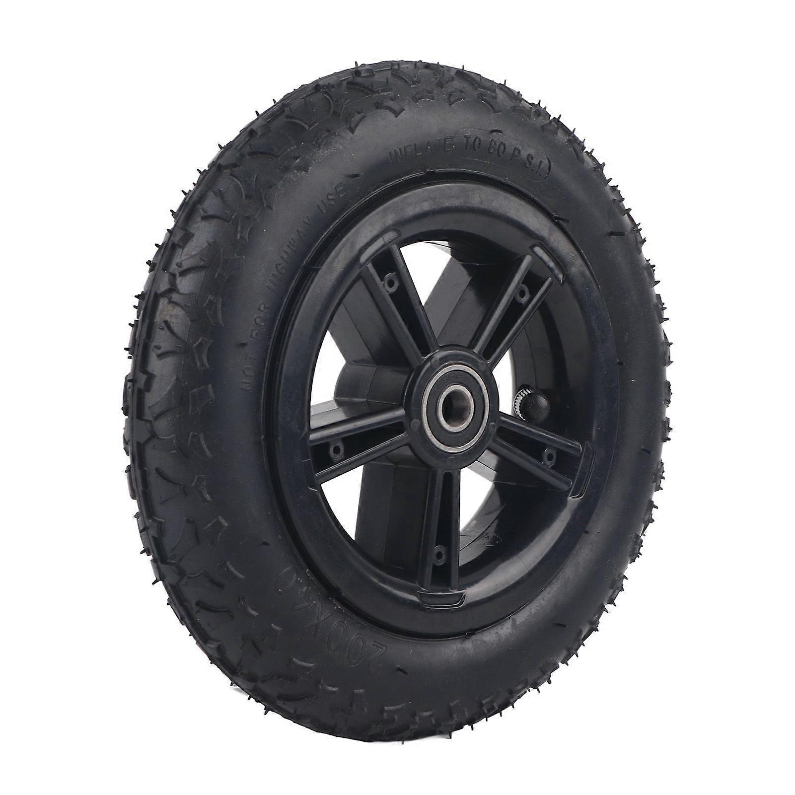 8in Electric Scooter Tire with Wheel Hub Inflation EBike Rubber Tyre Replacement 200x40