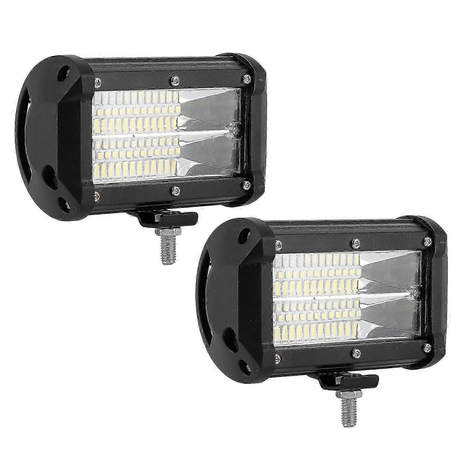 144W LED Work Light 48pcs Chips Dual Row with Mounting Accessory 6000K IP68 Waterproof UniversalWhite Light
