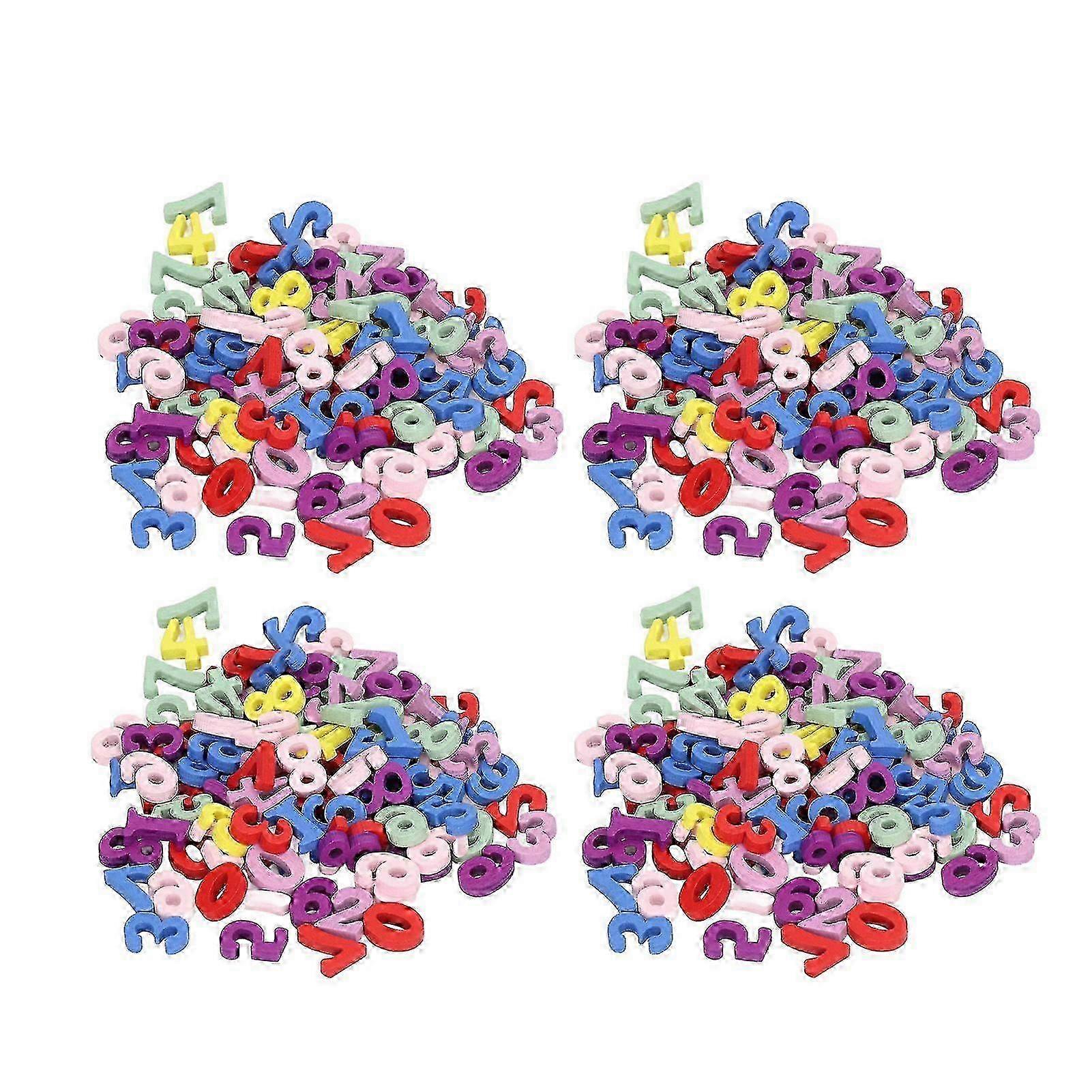 2025 Wooden Numbers DIY Pack - Assorted 0-9 for British Craft Projects