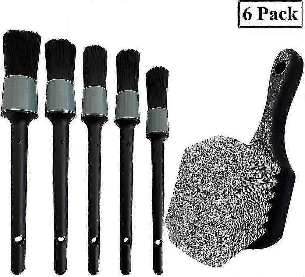 Rad- und Reifenbürste, Autowaschbürste mit weichen Borsten, 5 verschiedene Größen ...