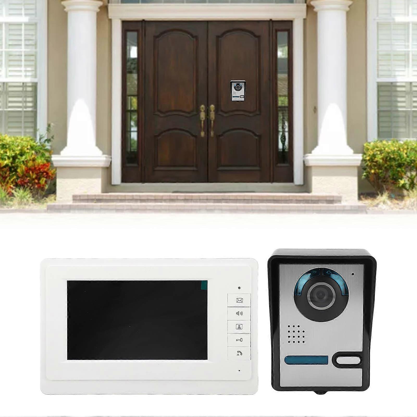 Video Door Phone System 7in HD LCD Screen Smart Home Kit